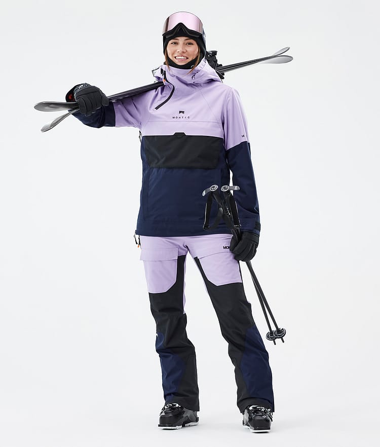 Fawk W Ski Pants Women Faded Violet/Black/Dark Blue