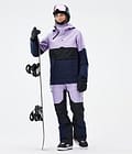 Fawk W Pantalon de Snowboard Femme Faded Violet/Black/Dark Blue, Image 2 sur 7