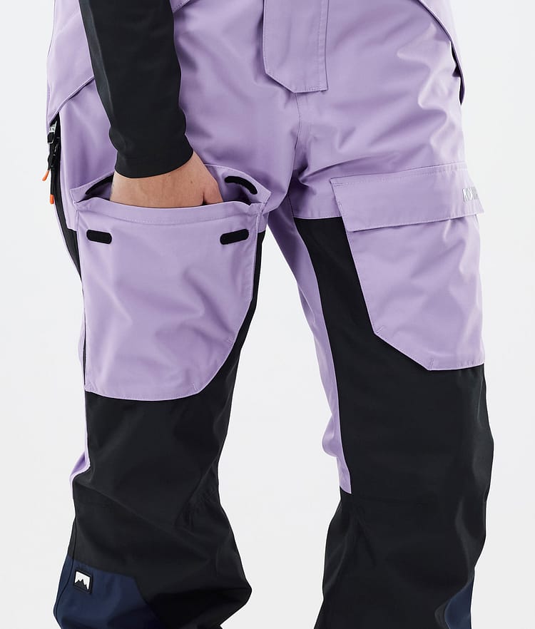 Fawk W Pantalon de Ski Femme Faded Violet/Black/Dark Blue, Image 7 sur 7