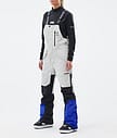Fawk W Kalhoty na Snowboard Dámské Light Grey/Black/Cobalt Blue