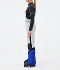 Fawk W Pantalon de Ski Femme Light Grey/Black/Cobalt Blue, Image 3 sur 7