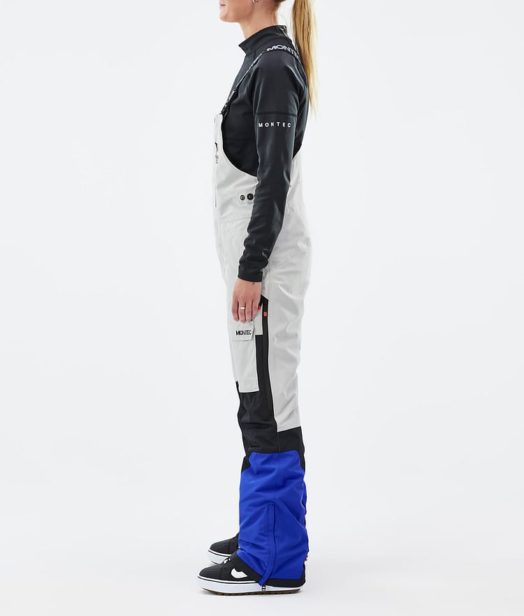 Fawk W Kalhoty na Snowboard Dámské Light Grey/Black/Cobalt Blue, Obrázek 3 z 7