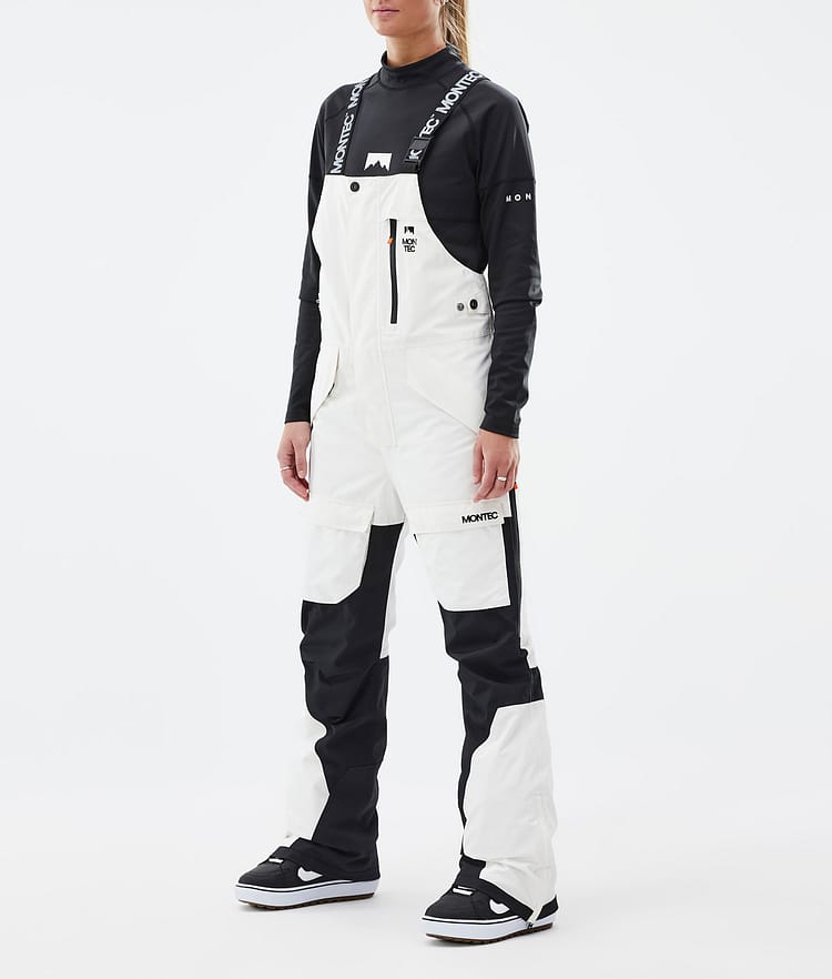 Fawk W Snowboardbukse Dame Old White/ Black