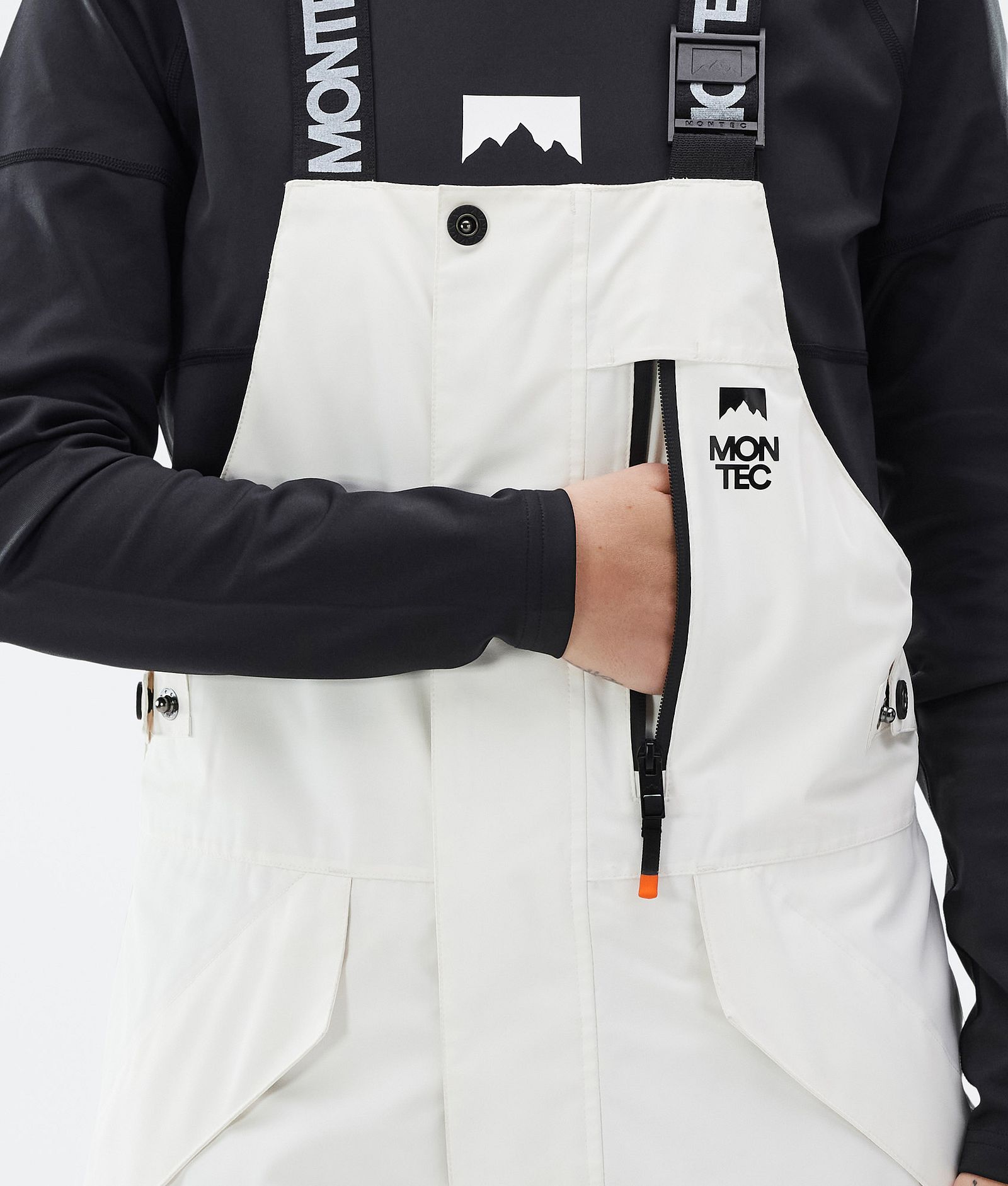 Fawk W Skibroek Dames Old White/ Black, Afbeelding 6 van 7