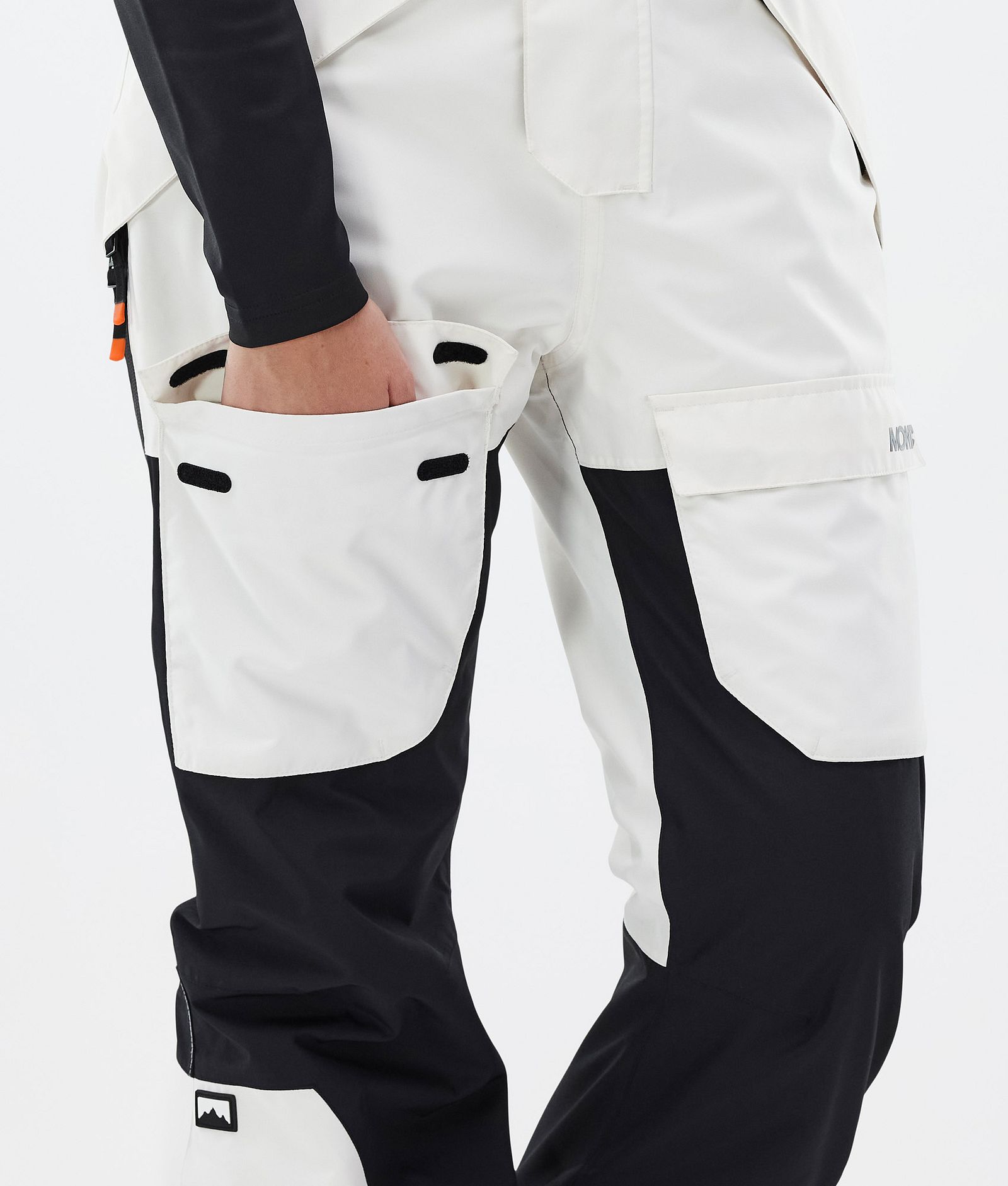 Fawk W Pantalon de Ski Femme Old White/ Black, Image 7 sur 7