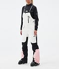 Fawk W Pantalon de Ski Femme Old White/Black/Soft Pink, Image 1 sur 7