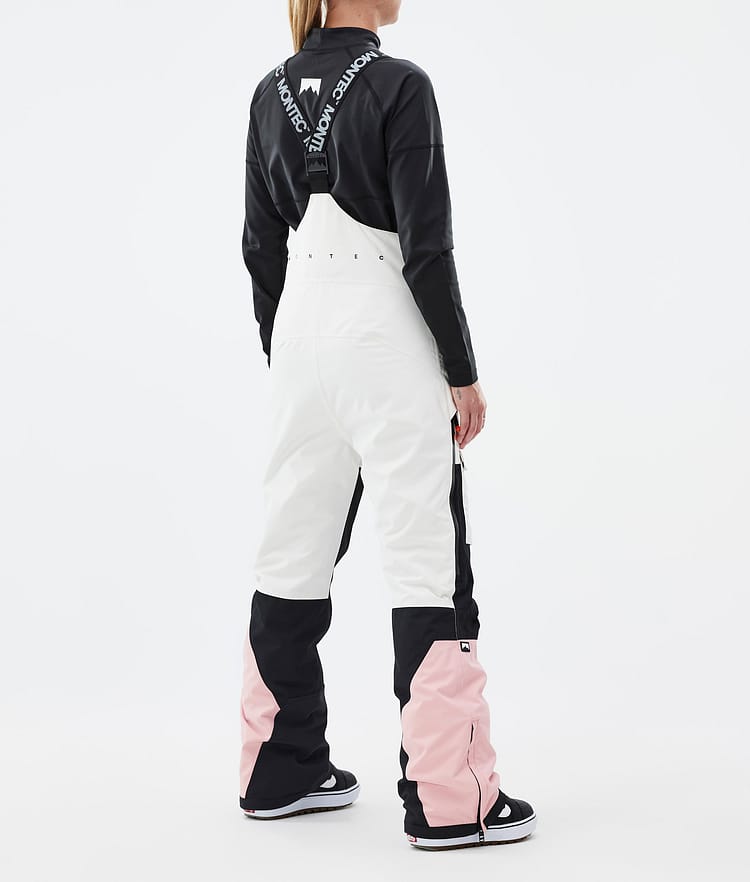 Fawk W Pantalon de Snowboard Femme Old White/Black/Soft Pink, Image 4 sur 7