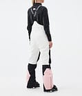 Fawk W Pantalon de Ski Femme Old White/Black/Soft Pink, Image 4 sur 7