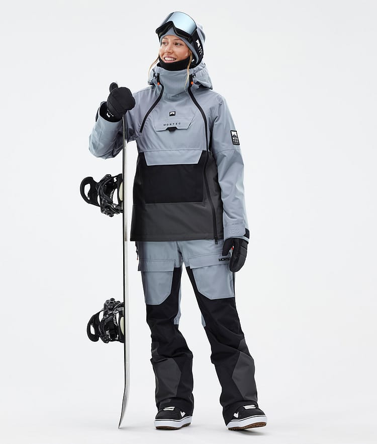 Fawk W Pantalon de Snowboard Femme Soft Blue/Black/Phantom, Image 2 sur 7