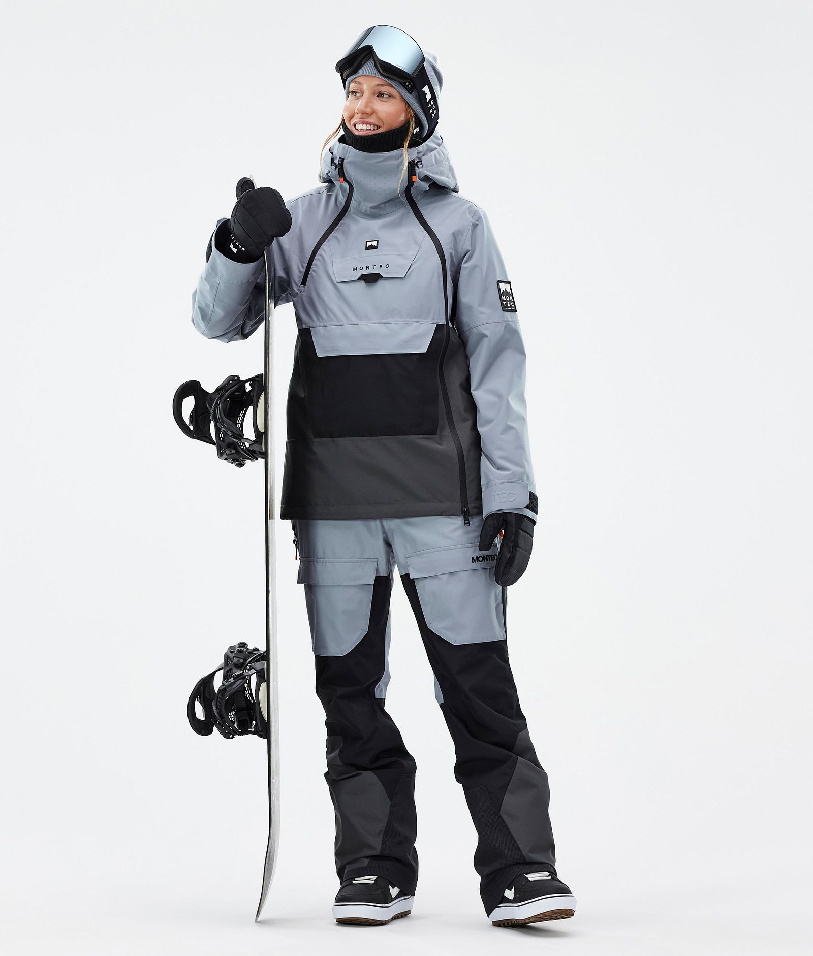 Fawk W Spodnie Snowboardowe Kobiety Soft Blue/Black/Phantom