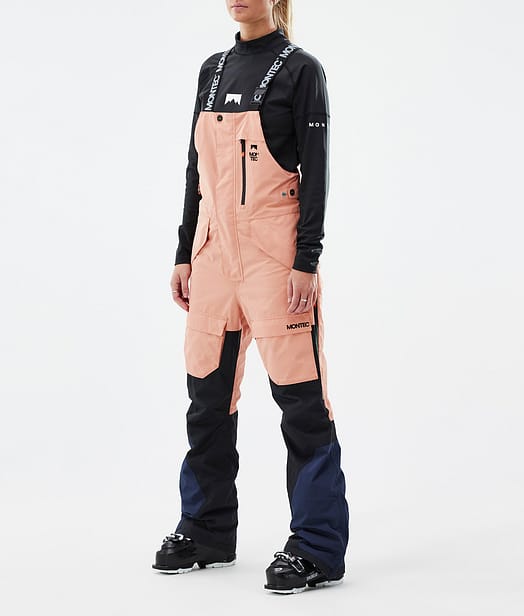 Fawk W Ski Pants Women Faded Peach/Black/Dark Blue