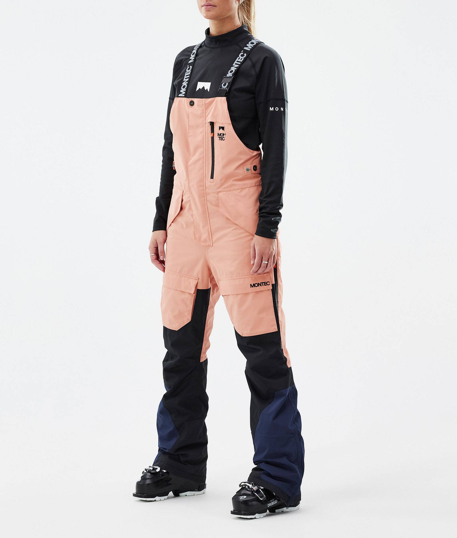 Fawk W Pantaloni Sci Donna Faded Peach/Black/Dark Blue, Immagine 1 di 7