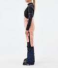 Fawk W Pantalon de Ski Femme Faded Peach/Black/Dark Blue, Image 3 sur 7