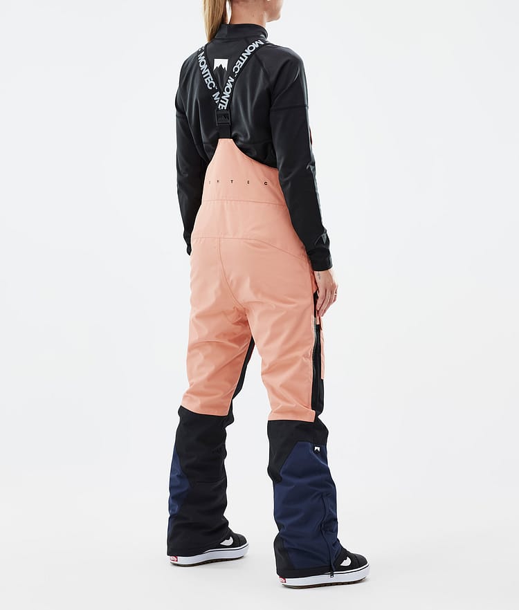 Fawk W Snowboard Broek Dames Faded Peach/Black/Dark Blue