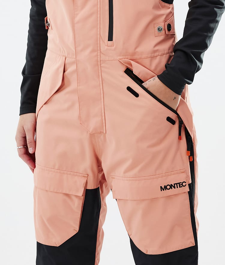 Fawk W Spodnie Snowboardowe Kobiety Faded Peach/Black/Dark Blue, Zdjęcie 5 z 7