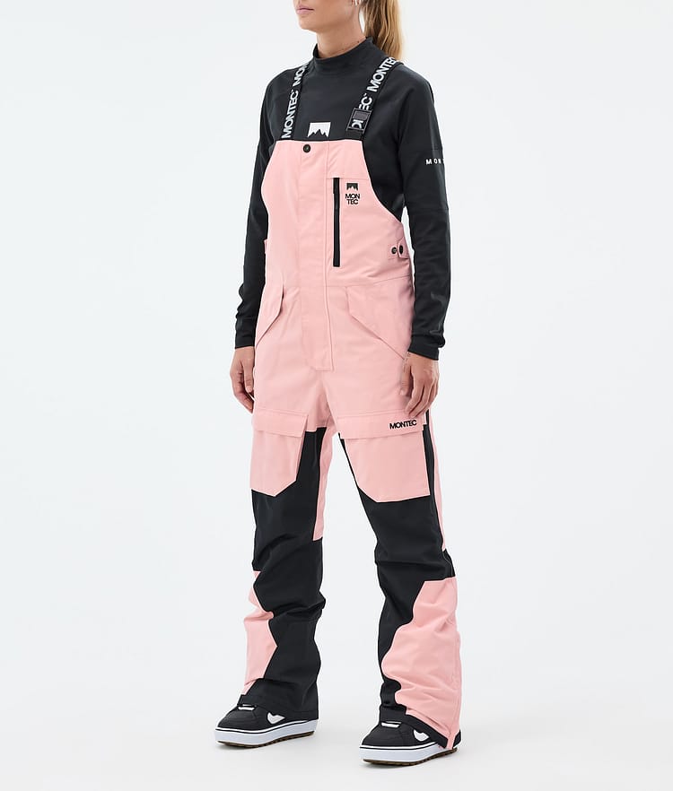Fawk W Pantalon de Snowboard Femme Soft Pink/ Black, Image 1 sur 7