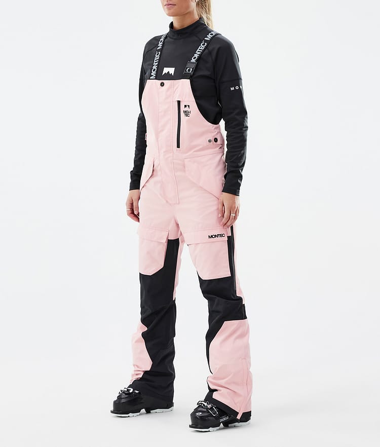 Montec Fawk W Pantalones Esquí Mujer Soft Pink/ Black - Rosa