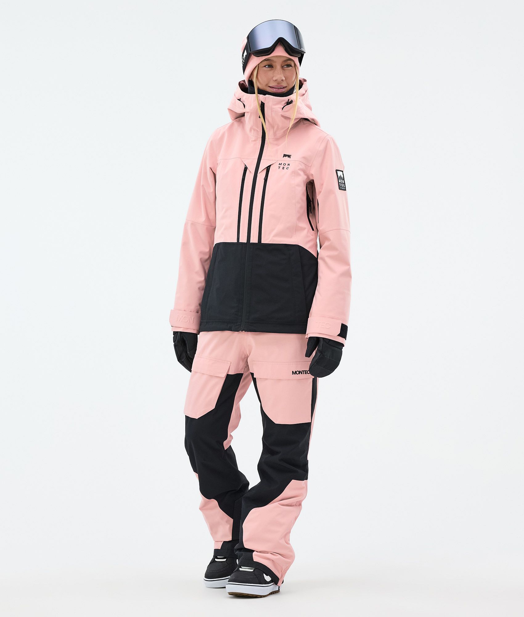 Montec Fawk W Snowboard Pants Women Soft Pink/ Black | Montecwear.com