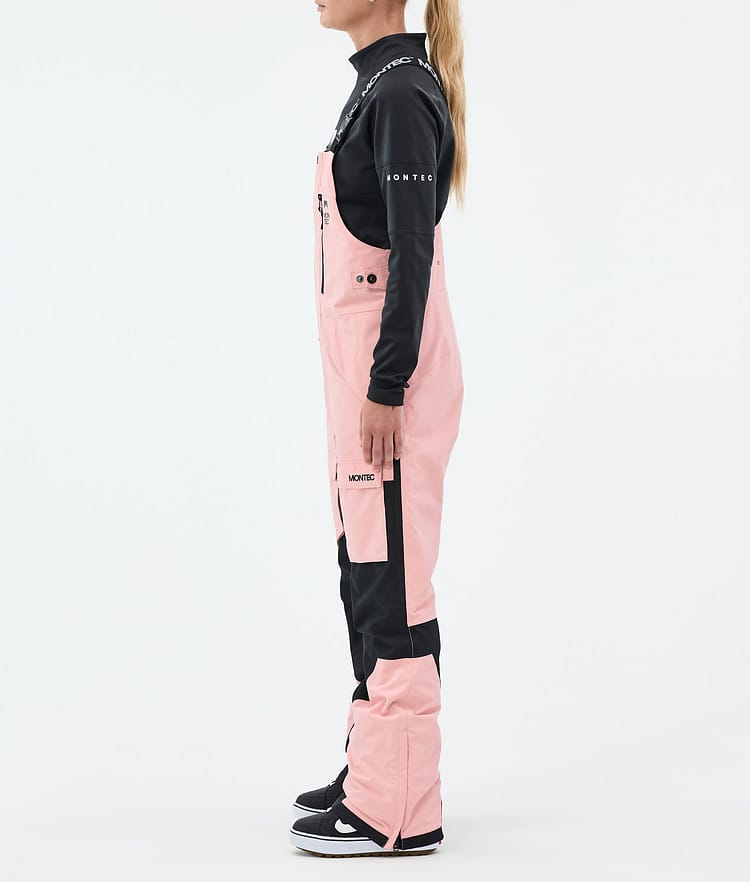 Fawk W Pantalon de Snowboard Femme Soft Pink/ Black, Image 3 sur 7
