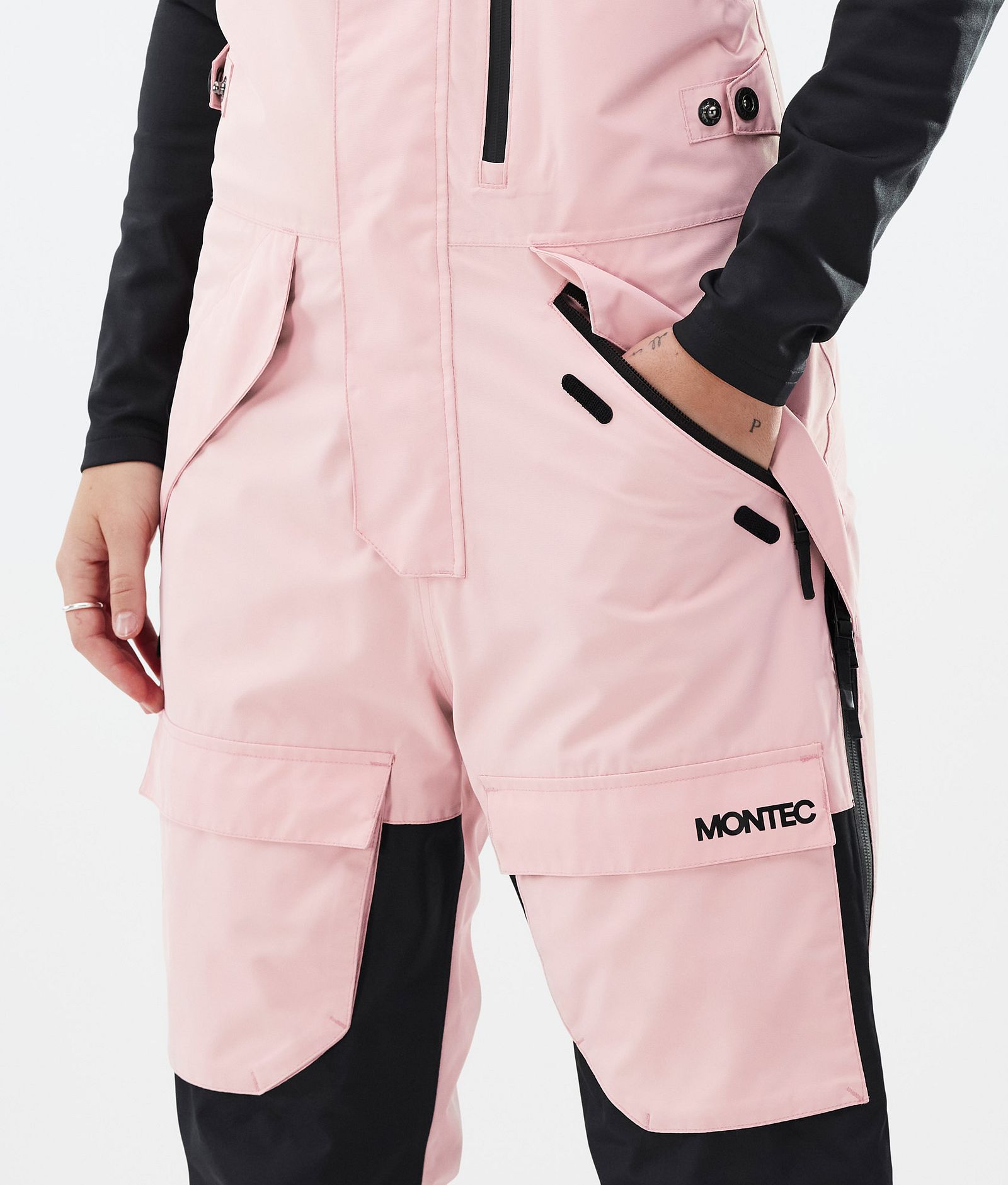 Fawk W Pantalon de Ski Femme Soft Pink/ Black, Image 5 sur 7