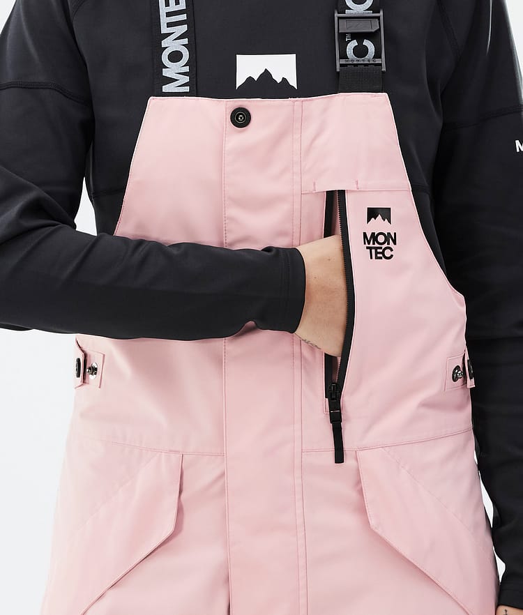 Fawk W Pantalon de Snowboard Femme Soft Pink/ Black, Image 6 sur 7
