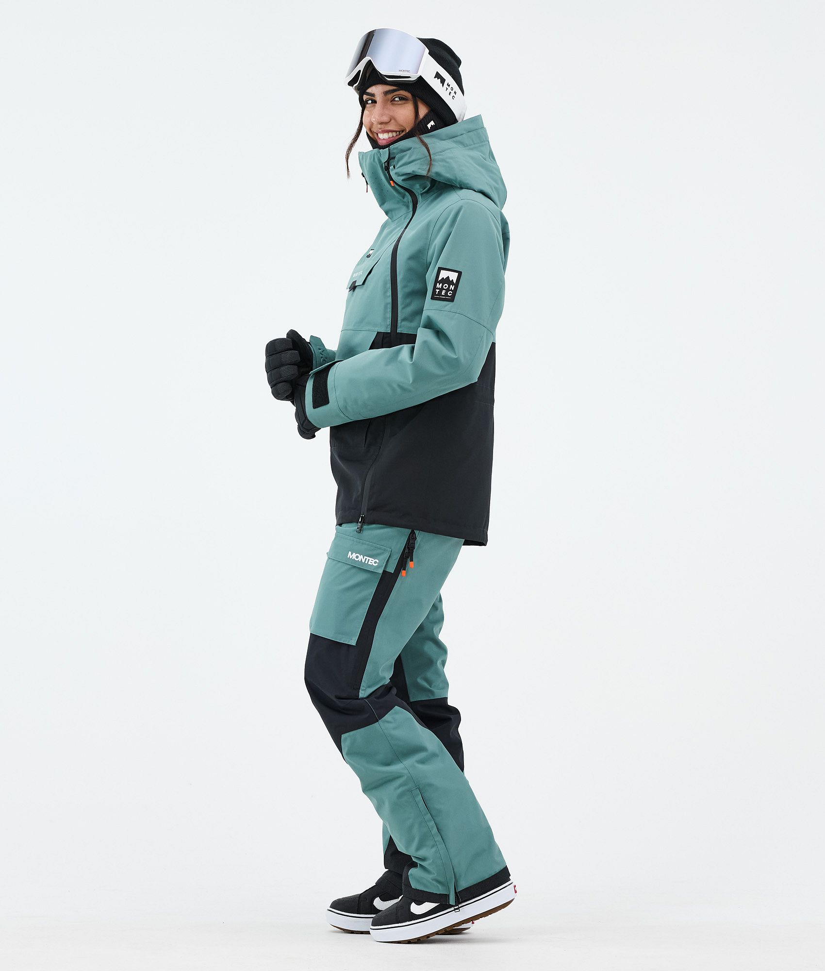 Montec Doom W Snowboard Jacket Women Atlantic/Black | Montecwear.com
