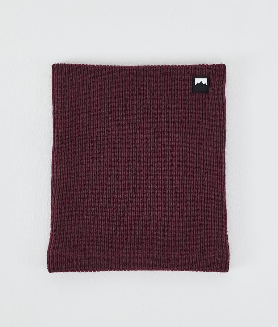 Classic Knitted Facemask Burgundy