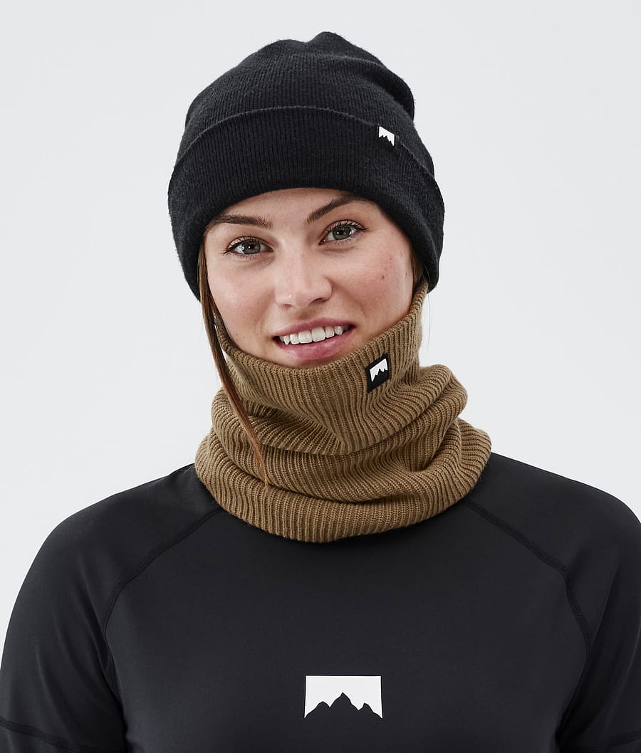 Classic Knitted Facemask Gold