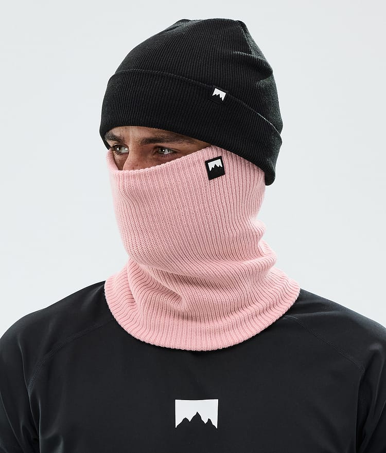 Classic Knitted Facemask Soft Pink, Image 2 of 3
