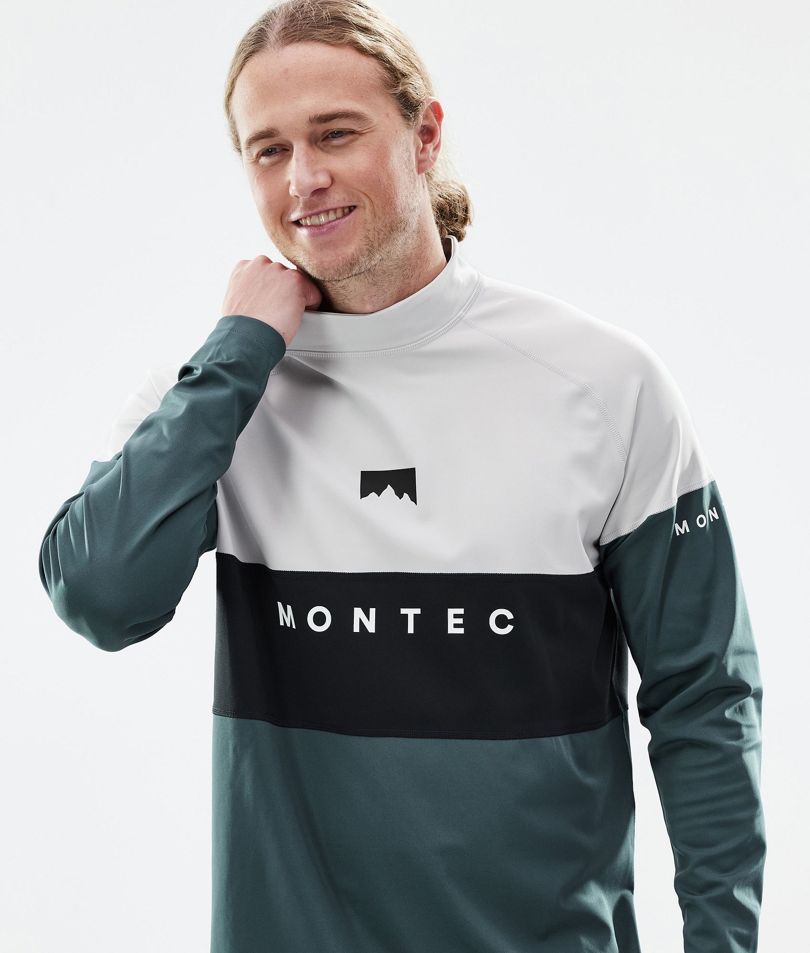 Alpha Maglia Termica Uomo Light Grey/Black/Dark Atlantic, Immagine 2 di 5