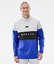 Alpha Tee-shirt thermique Homme Light Grey/Black/Cobalt Blue