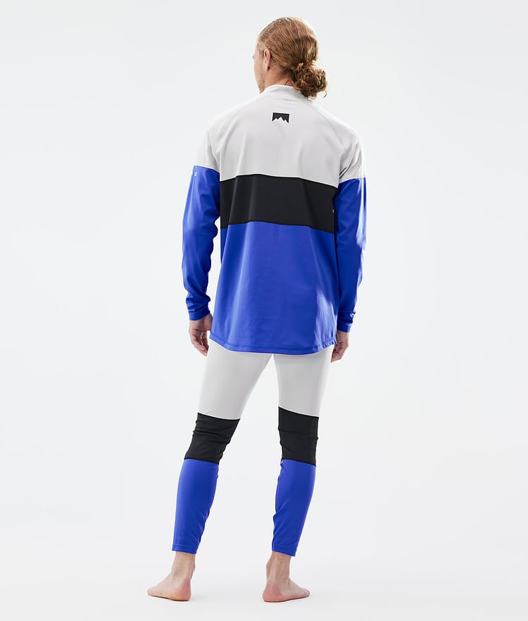 Alpha Tee-shirt thermique Homme Light Grey/Black/Cobalt Blue, Image 4 sur 6