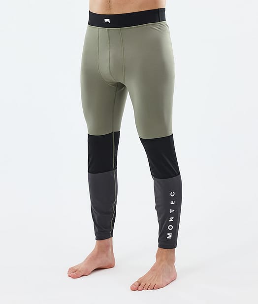Alpha ベースレイヤーパンツ メンズ Greenish/Black/Phantom