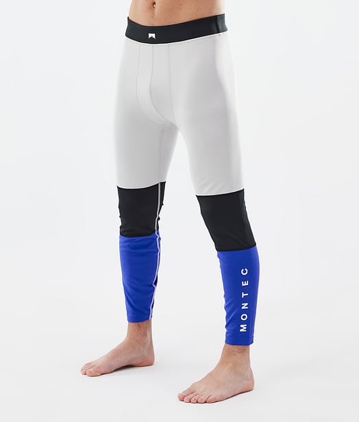 Alpha Pantaloni Termici Uomo Light Grey/Black/Cobalt Blue