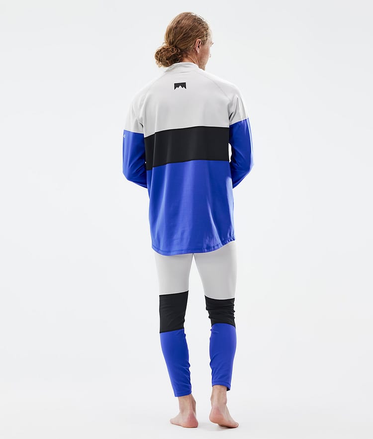 Alpha Base Layer Pant Men Light Grey/Black/Cobalt Blue