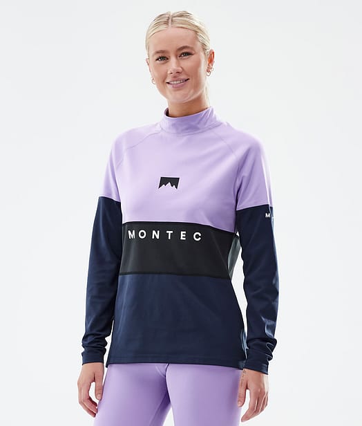 Alpha W Baselayer top Dame Faded Violet/Black/Dark Blue