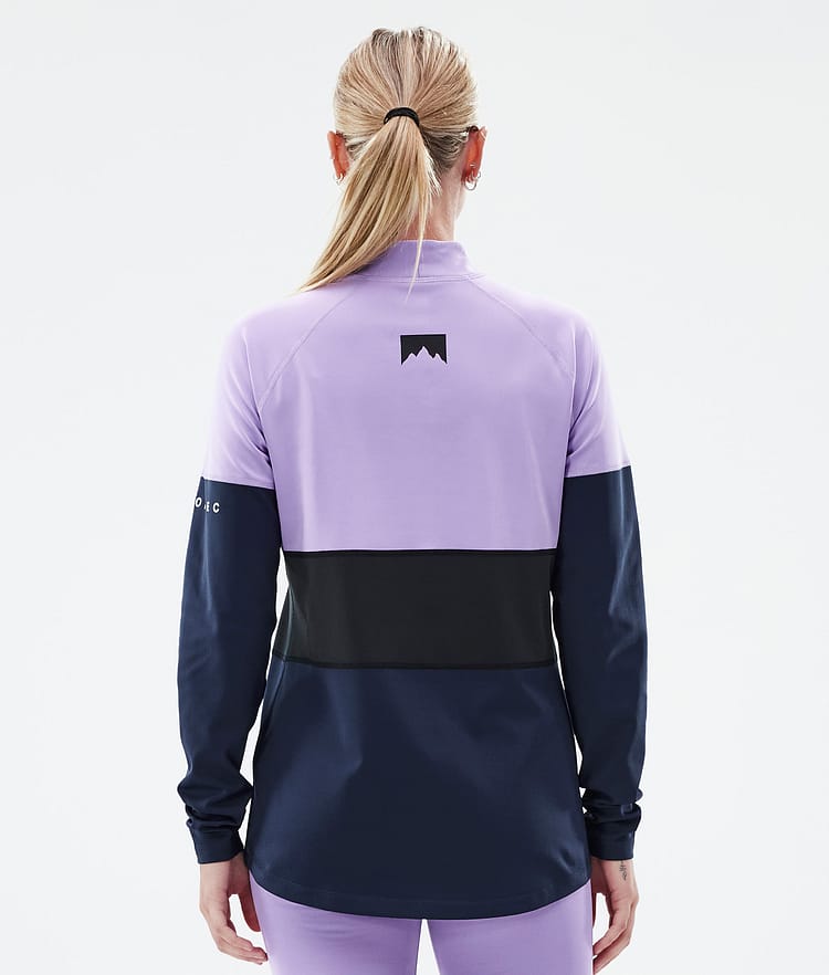 Alpha W Basislaag Top Dames Faded Violet/Black/Dark Blue