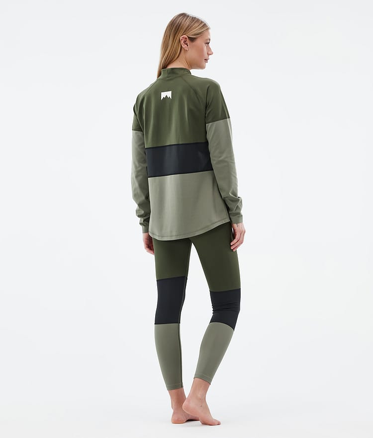 Alpha W Base Layer Top Women Olive Green/Black/Greenish, Image 4 of 5