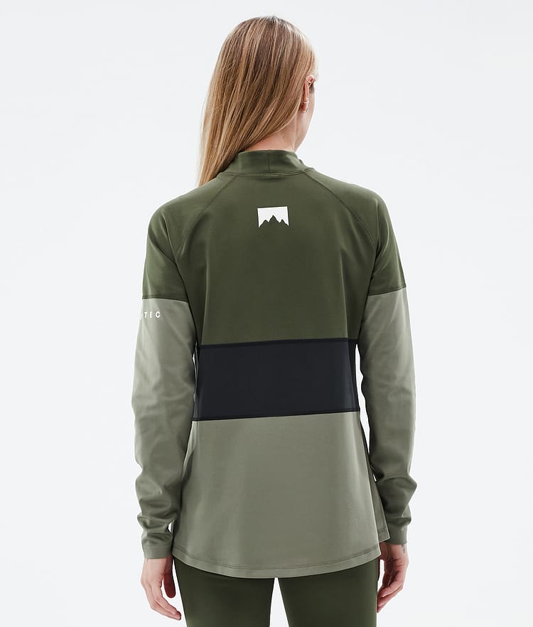 Alpha W Base Layer Top Women Olive Green/Black/Greenish, Image 5 of 5