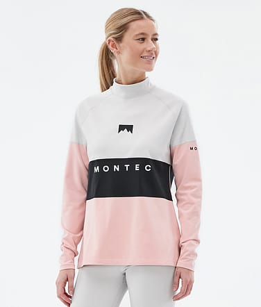 Alpha W Termotričko Dámské Light Grey/Black/Soft Pink