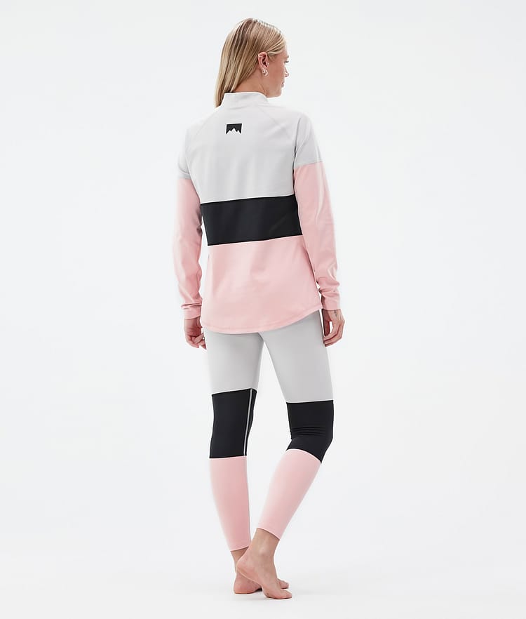 Alpha W Tee-shirt thermique Femme Light Grey/Black/Soft Pink, Image 4 sur 5