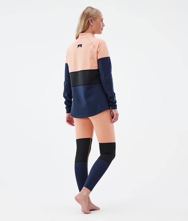 Alpha W Base Layer Top Women Faded Peach/Black/Dark Blue, Image 4 of 5