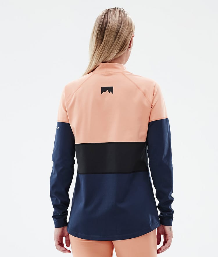 Alpha W Top Termiczny Kobiety Faded Peach/Black/Dark Blue