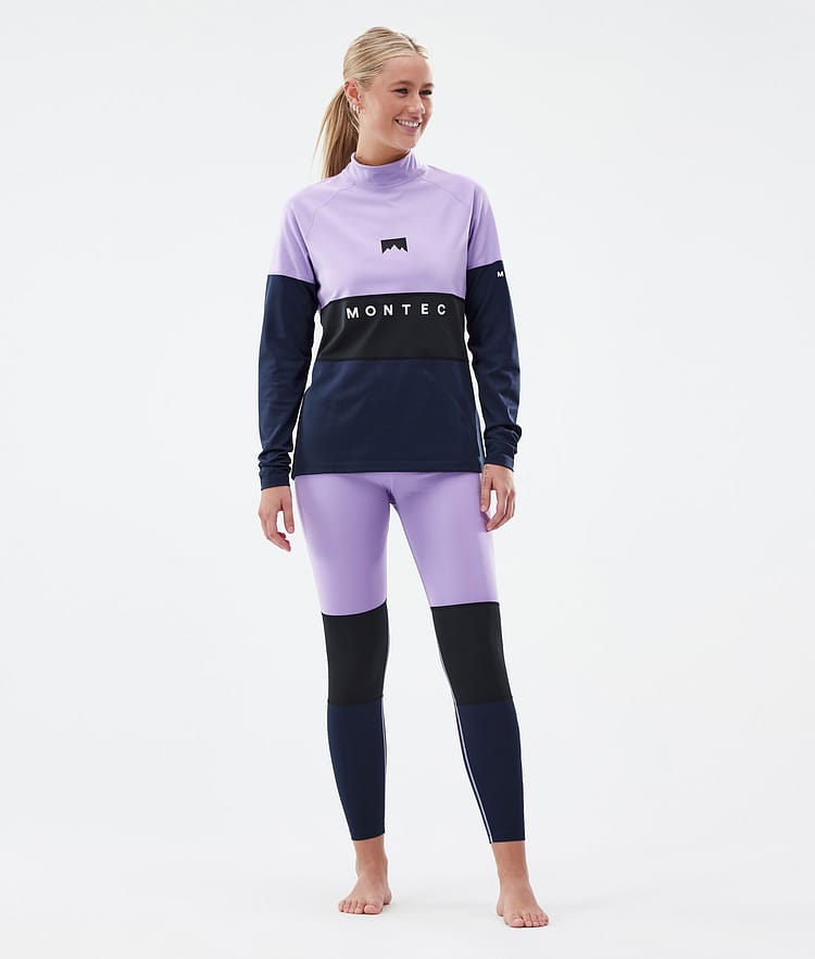 Alpha W Basislaag Broek Dames Faded Violet/Black/Dark Blue