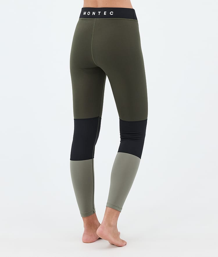Alpha W Base Layer Pant Women Olive Green/Black/Greenish, Image 2 of 7