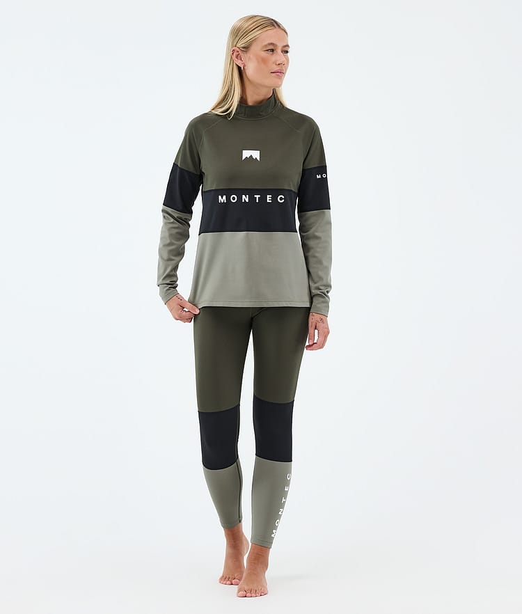 Alpha W Base Layer Pant Women Olive Green/Black/Greenish, Image 3 of 7