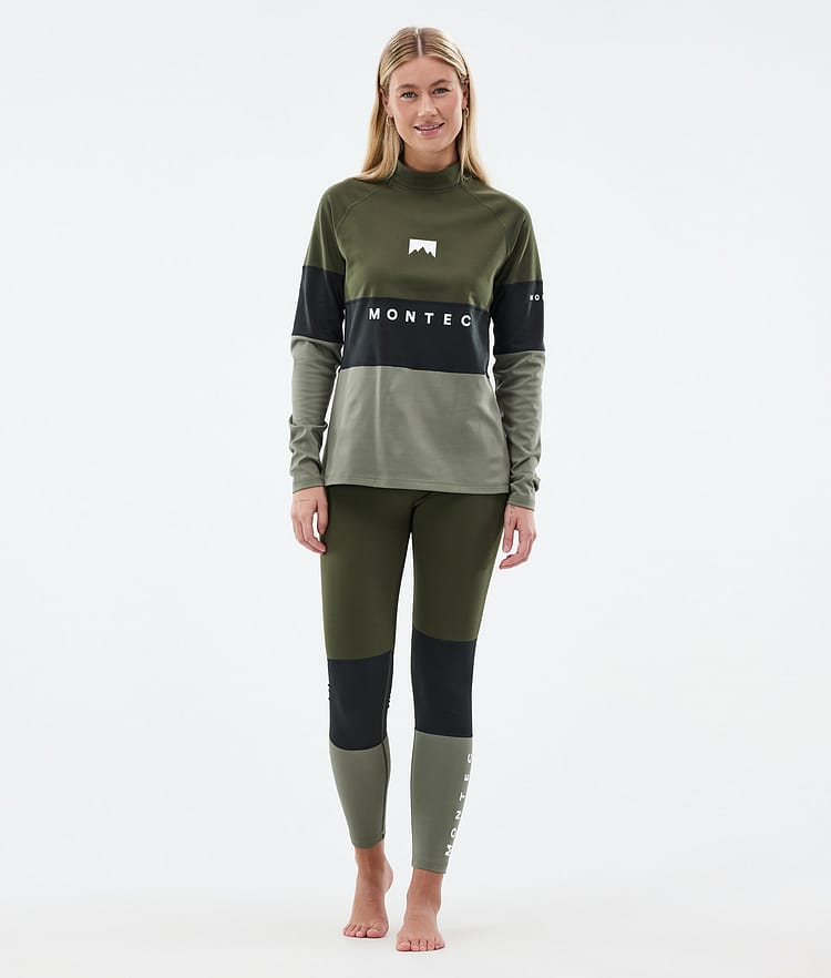 Alpha W Basislaag Broek Dames Olive Green/Black/Greenish, Afbeelding 3 van 7