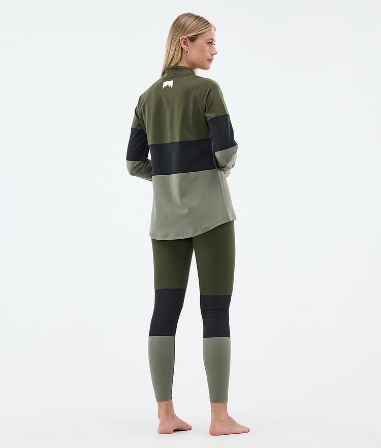 Alpha W Basislaag Broek Dames Olive Green/Black/Greenish, Afbeelding 4 van 7