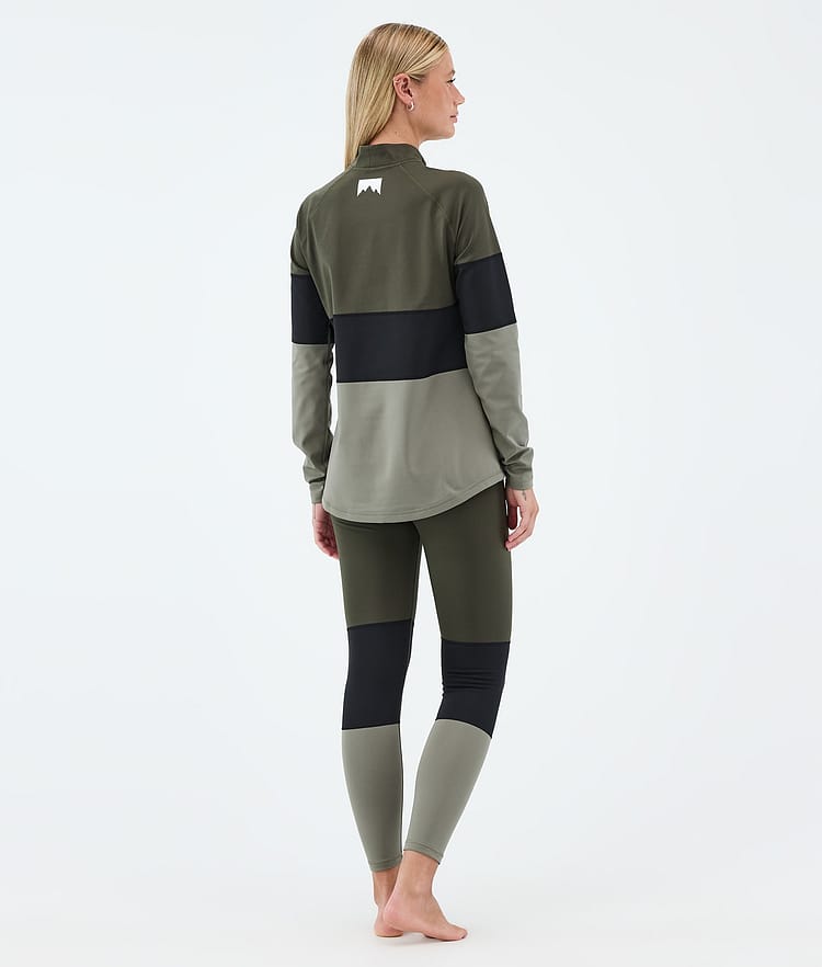 Alpha W Base Layer Pant Women Olive Green/Black/Greenish, Image 4 of 7
