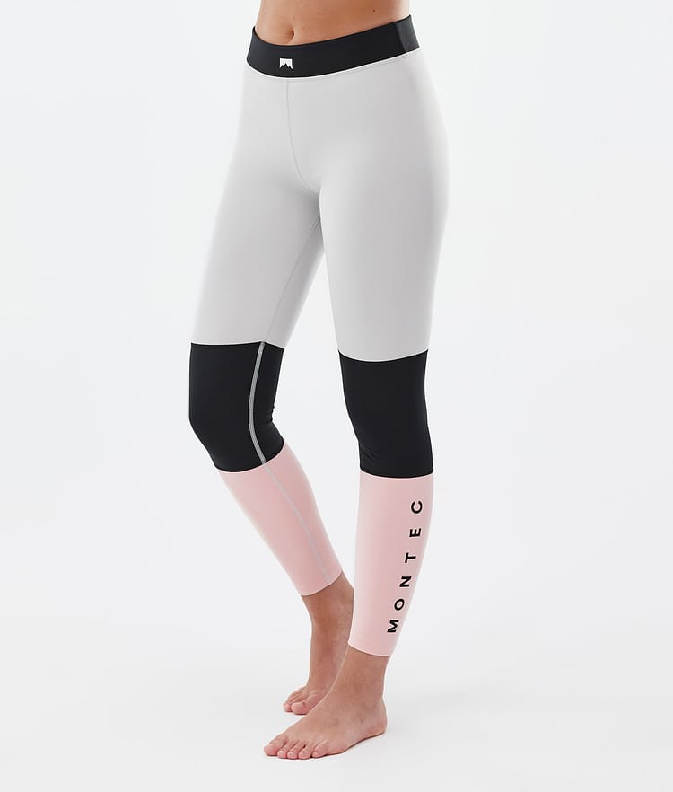 Alpha W Pantaloni Termici Donna Light Grey/Black/Soft Pink, Immagine 1 di 7